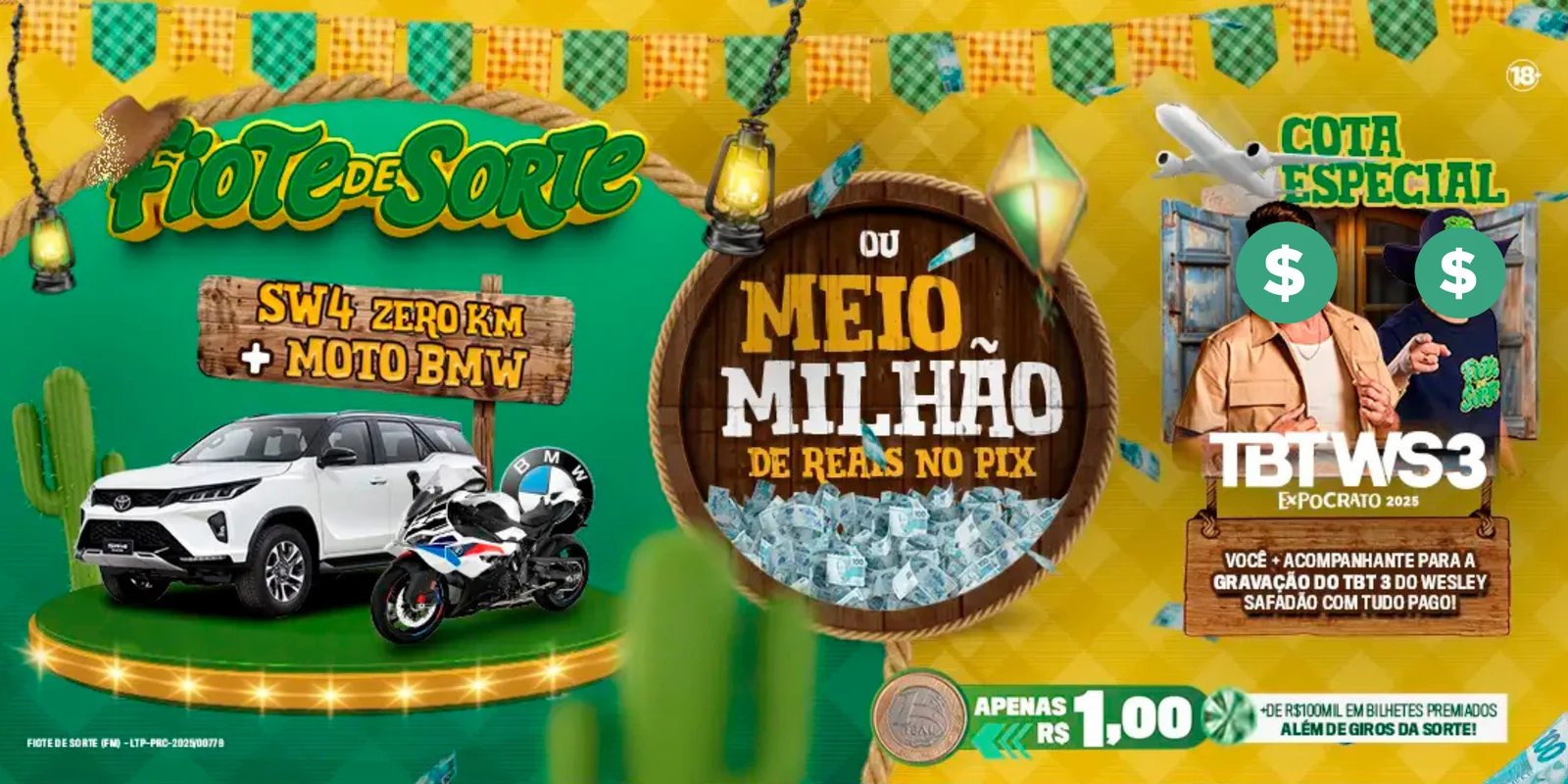 Fiote de Sorte - Meio Milhão de Reais no PIX